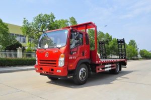 這款國六挖機平板運輸車很火，關注沒？